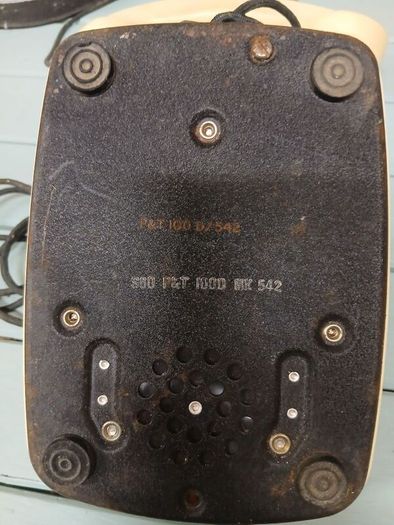 antique telephone.