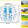 Inflatable Bumper Bubble Balls 1,5M OR 1.2 Body bumper  Ball Bumper PVC Blue Clear Image 3