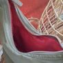 Ted Baker Nylon Shoulder Bag, Olive Green with Pink Details Image 3