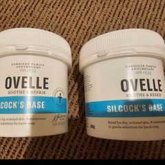 Two Brand New Sealed Ovelle Sooth & Repair Silcock's Base 500g each