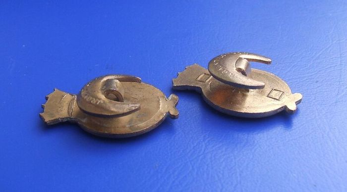 RNMWS & RNXS (Royal Naval Mine Watching Service & Royal Naval Auxiliary Service) - Cold War era lapel badges (1950s & 1960s)