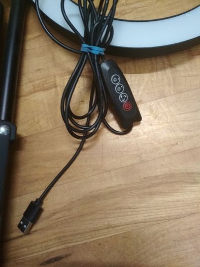 Ring light with tripod and phone holder