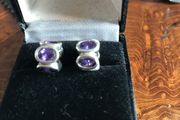 Pandora silver purple ovalites