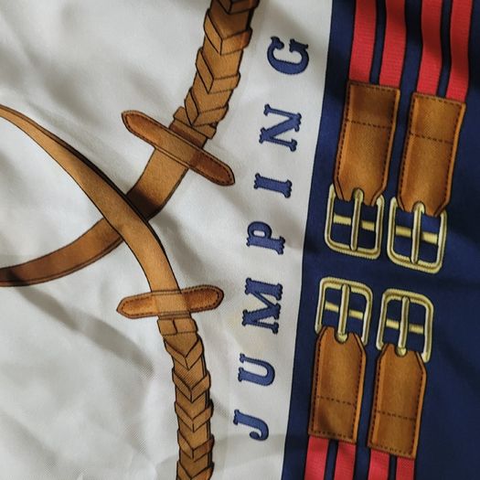 Vintage Hermes Silk Scarf "Jumping"