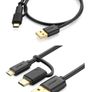 Ugreen 1M 2-in-1 (USB-C & Micro USB) QC 3.0 Fast Charger & Data Sync Gold Plated Cable (Brand New/Warranty) Image 9
