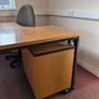 Corner Office Desk, Pedestal and Chair Image 4