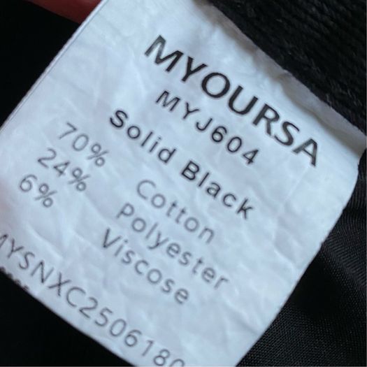 MYOURSA High Waisted Wide Leg Jeans in Washed Black Size Medium