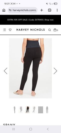Maternity Spanx black jeans size 10 8