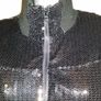 Fancy sequins black jacket  Denim Co.3/4 length sleeves  size UK18 EUR46  postage included Image 2