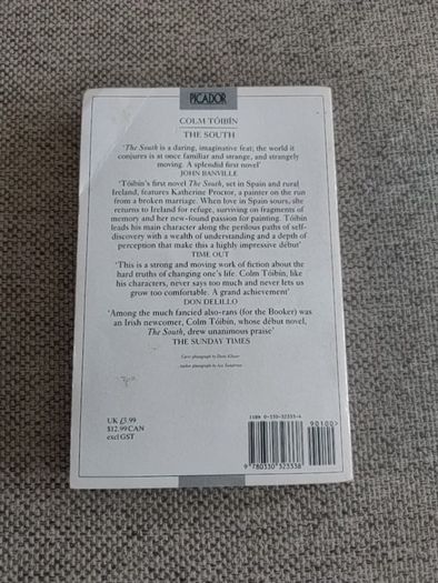 Colm Toibin The South 1992 in good condition with some signs of wear on the cover see photos FREE STANDARD POSTAGE INCLUDED