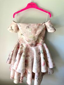 Floral mini ruffled dress