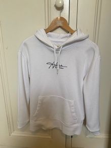 Mens Hollister White Hoodie - Size XXS