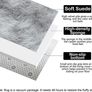 Rug Living Room Large Soft Faux Fur Sheepskin Area Rug Modern Shaggy Carpet Grey, 2ft x 4ft 60 x 120 cm MULTIPLE COLOURS/SIZES AVAILABLE (FREE POSTAGE) Image 6