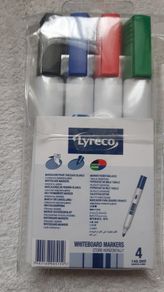 Lyreco Whiteboard Marker Medium Bullet Assorted Pack of 4 Home Office School College
