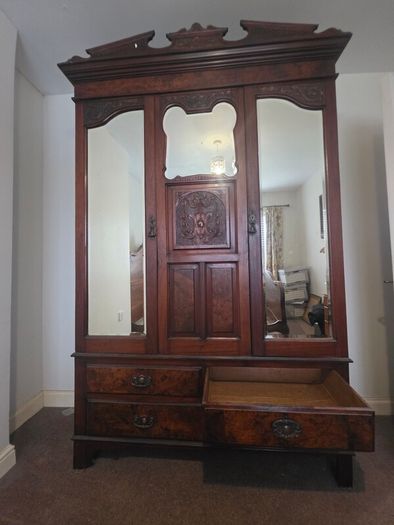 Antique early Edwardian Combination Wardrobe