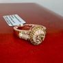 Diamond 9K (375) Yellow Gold SGL Certified Natural Champagne and White Diamond Ring Image 6