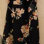 Long black summer dress with floral design. Image 9