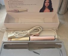 Enhanced Hair Styler 2-in-1 Straightener & Curling Wand - Brand New