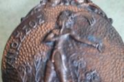 Greece vintage 1970's bronze paper clip Prince of the lilies Crete