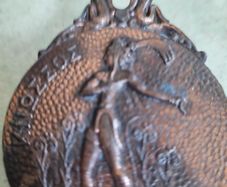 Greece vintage 1970's bronze paper clip Prince of the lilies Crete