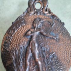 Greece vintage 1970's bronze paper clip Prince of the lilies Crete