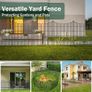 15 Panels No Dig Garden Fence  81 cm (H) X 1080 cm (L) Outdoor Decorative Tall Dog Fence for Yard, Animal Barrier, Rustproof Metal Garden Edging and Borders | Temporary Fencing Stakes Image 6