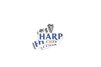 Harp Lager Glossy Sticker 2-Pack
