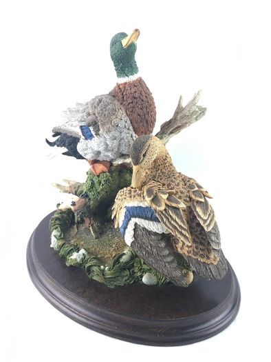 Extremely large Mallard ducks sculpture by Country Artists