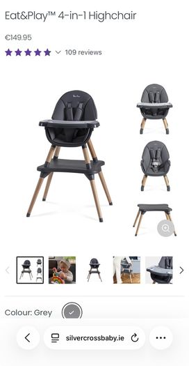 Silver cross 4in1 highchair