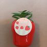 Faux succulent in strawberry vase Image 2