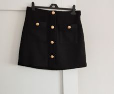 Black mini skirt