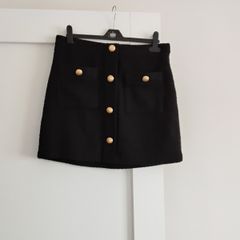 Black mini skirt