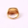 Authentic Vintage Designer Versace Medusa Head Signet Men's Ring Gold Tone EU 65 Image 5