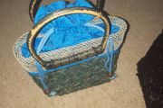 Woven Turquoise Handbag
