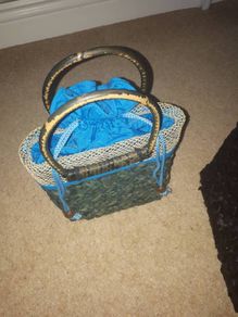Woven Turquoise Handbag
