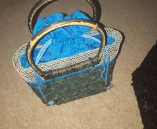 Woven Turquoise Handbag