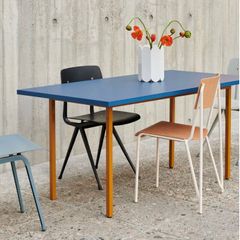 Dinner Table- Two-Colour 160 x 82 cm, ochre - blue