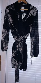 Black & white Wrap Dress