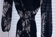 Black &amp; white Wrap Dress