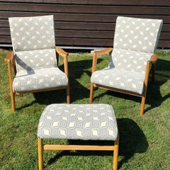 Mid Century Vintage G Plan Siesta Armchairs