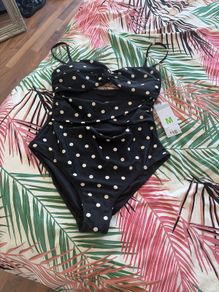 pokadot swimsuit