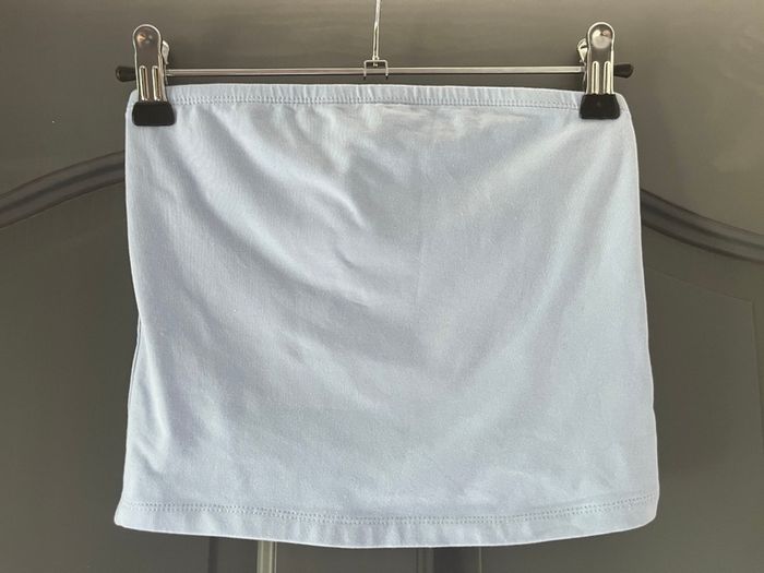 BOOHOO pale blue boob tube size 8