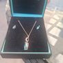 Solid 925 Silver Ladies Chain and Earrings Set Image 6