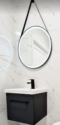LED Mirrors Ensuite Many Sizes and Shapes Bathroom Bedroom Bluetooth Speakers Demister Antifog Fog Free Makeup Dual LED Bright Light Adjustable Brightness Touch Sensor