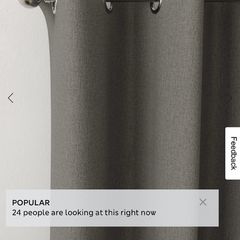 M&S Brushed Eyelet Blackout Thermal Curtains - charcoal mix