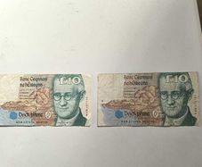 10 Punt Notes for sale