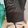 Black Office Chair with Mesh Back Adjustable Height Image 2
