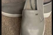 shoes Michael kors size 7 slip on leather grey slip on shoes