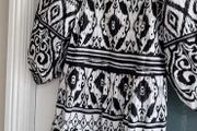 F&amp;F Monochrome Aztec Summer Dress Sz 16UK