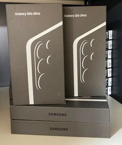 Samsung S26 Ultra,256GB Free phone cover and Screen Protector Black/white/skyblue//violet Brand New Sealed 2 Years Samsung Warranty Receipt.